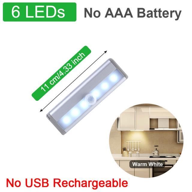 Veilleuse Rechargeable Avec Détecteur De Mouvement – USB, Automatique, Pour Chambre, Couloir, Seniors - 7