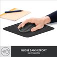 Tapis de souris durable - Logitech - Série Studio - Glissement facile - Graphite-1