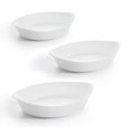 Service 3 plats ovales blancs - Smart Cuisine  - Luminarc Blanc-1