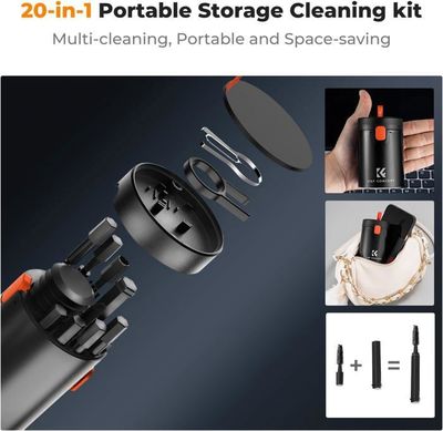 Air Comprimé Nettoyage Pc Kit De Nettoyage 32 En 1 K&F Concept - Pour PC, Téléphone, AirPods, Caméras - Accessoires Multifonctions Accessoires Bureau Air Comprimé Nettoyage Pc Kit De Nettoyage 32 En 1 K&F Concept - Pour PC, Téléphone, AirPods, Caméras - Accessoires Multifonctions Accessoires Bureau