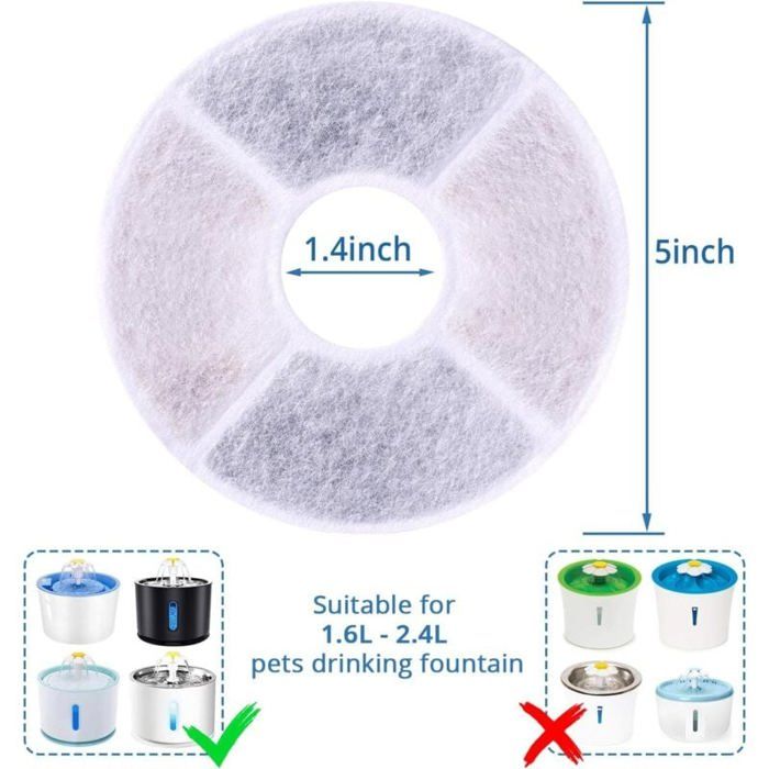 Filtres En Mousse Pour Fontaine à Eau Chat Remplacements D'Éponge De