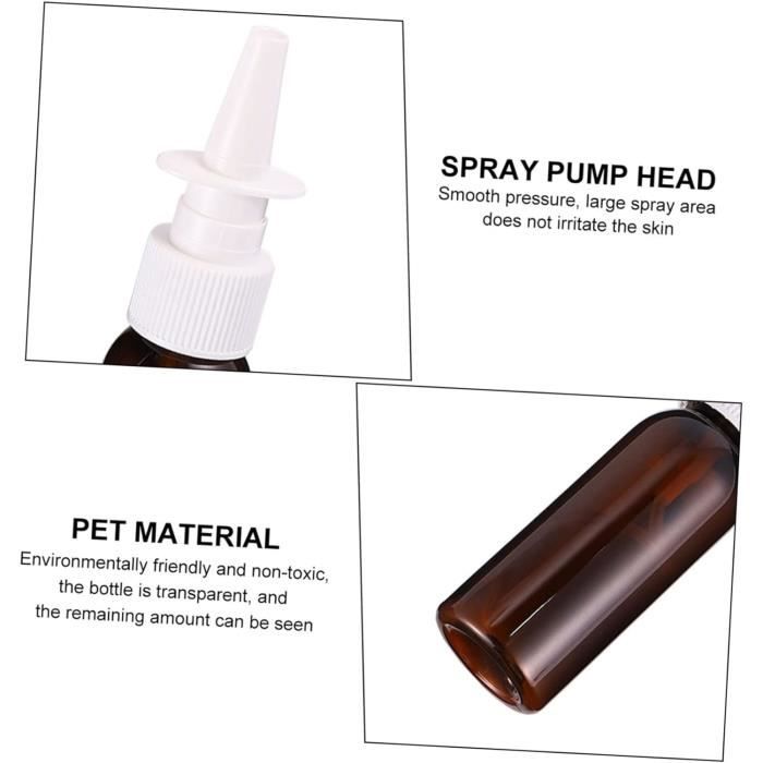 2 Flacons Pulvérisateurs Vides 500 Ml - Tête Noire - Pour Produits Ménagers, Cosmétiques, Jardin - Filetage 28/410