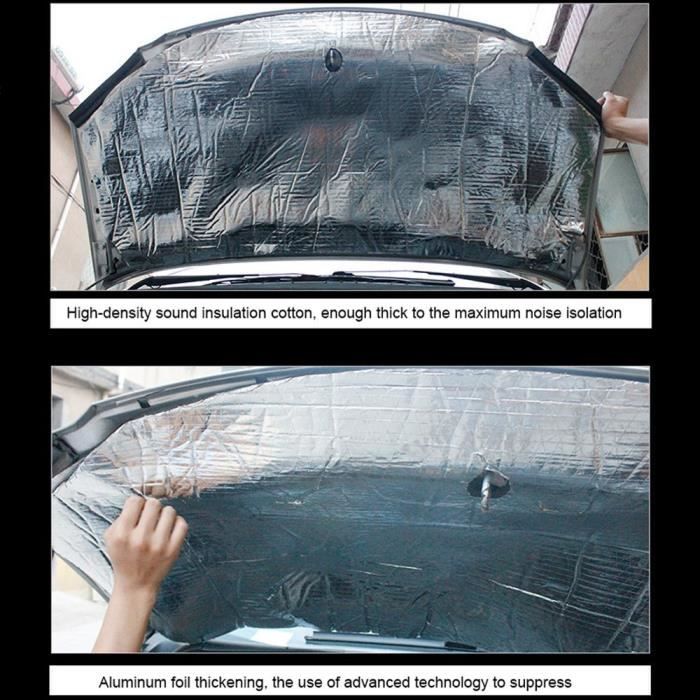 Panneau adhésif d'insonorisation antivibrations pour voiture 50x100cm