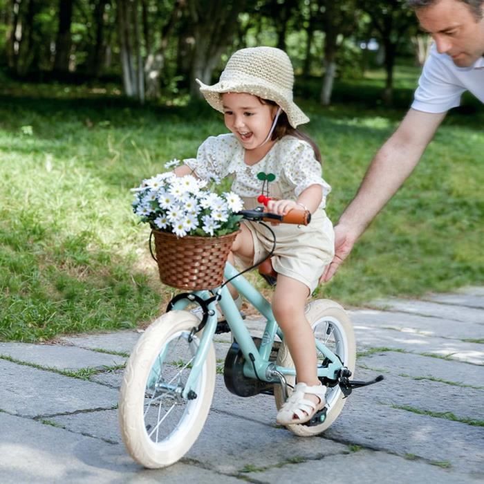 Vintage enfants velo enfant en bas age enfants velo avec roues de formation pour les ages 3 8 ans filles et garcons Cdiscount Sport