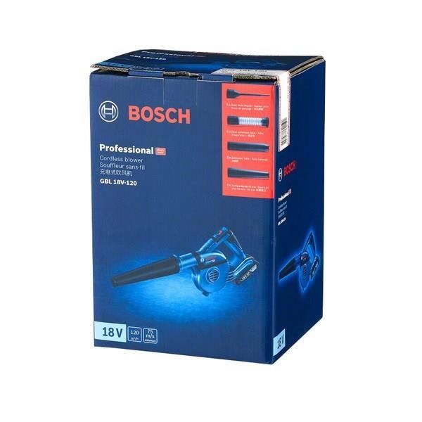 Bosch Professional Batterie Souffleur GBL 18V-750 (18 V, Li-Ion, sans  batterie, vitesse de soufflage: 198 km/h)
