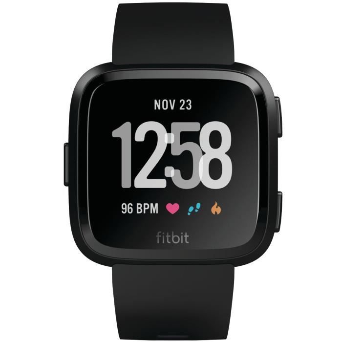 Montre connectée Fitbit VERSA NOIR / NOIR - DARTY Réunion