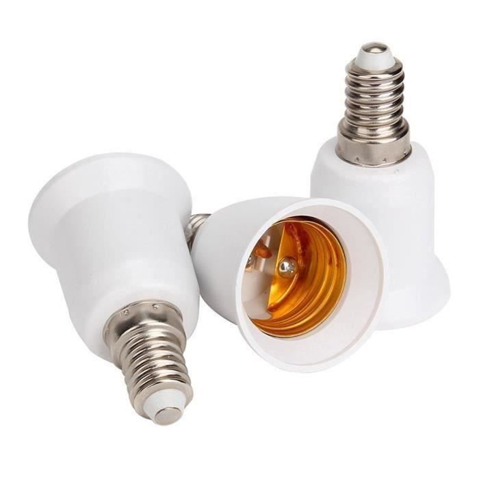 Seeyou-5 pcs Adaptateur de Convertisseur de E14 vers E27 de base d'ampoule  LED blanc - Cdiscount Bricolage