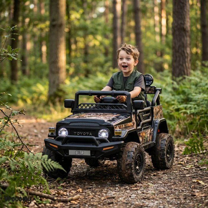 Voiture électrique pour enfants, 12V, 2 moteurs, avec télécommande 2,4
