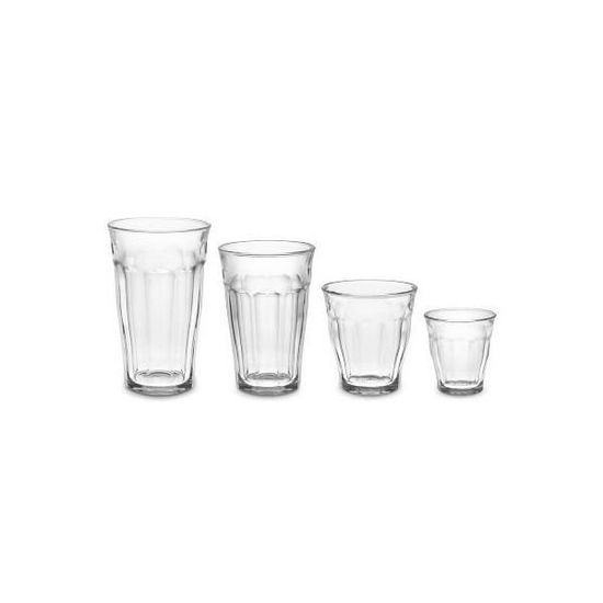 Lot De 6 Gobelets Duralex Picardie 250 Ml - Verre Trempé, Résistant Aux Chocs - Passe Au Lave-vaisselle, Micro-ondes, Congélateur