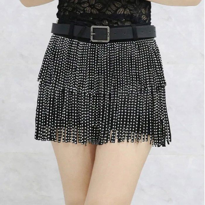 Short Noir Délavé Franges - Marque Else Taille 26 (petite) - Occasion Très Bon état