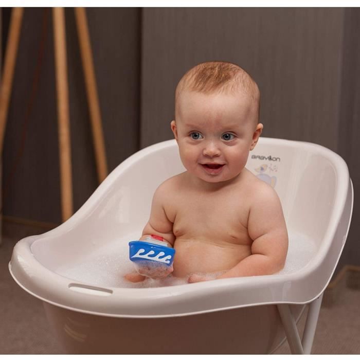 Donny Baignoire bébé avec thermomètre de bain, accessoire de baignoire  compact 0-36 mois, baignoire bébé compacte avec bouchon,[244] - Cdiscount  Puériculture & Eveil bébé