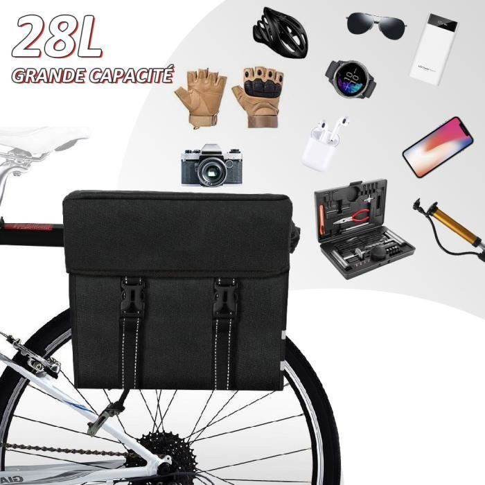 Sac Arrière Vélo 5L Étanche – Sacoche De Coffre Résistante Pour Vélo Électrique, Fixation Rapide, Réfléchissant