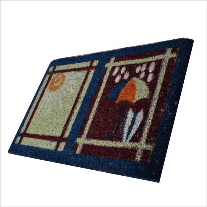 Paillasson En Fibre De Coco Artificielle 76x43 Cm - Printemps Pâques Antidérapant