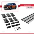 Compatible avec Dacia Duster 2018-2023 Barres de Toit FLY Modèle Railing Porte-Bagages de voiture 3 BARRAS GRIS-3