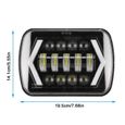 210W 6000K 21000Lm H4 Led Phare Ip67 Phare Fit Pour Jeep Cherokee Xj 12-24V-3