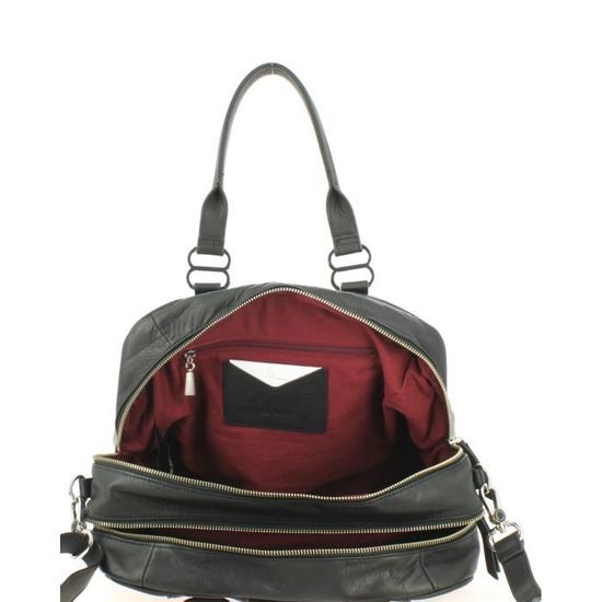 Sac bowling Nat et Nin Camille Noir Cdiscount Bagagerie Maroquinerie