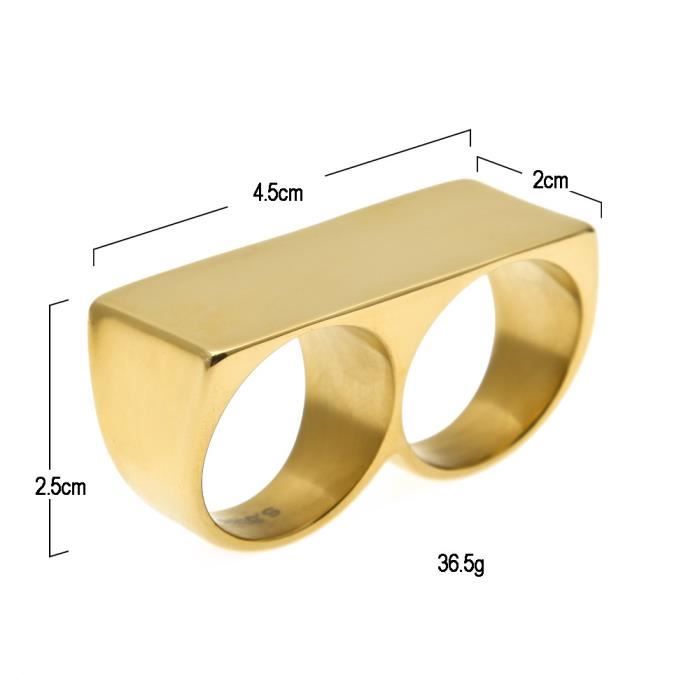 Bague deux doigts homme sale
