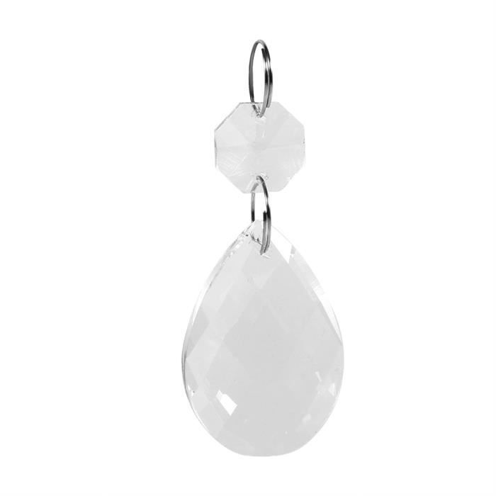 Pendentif Vintage En Verre Bleu Et Métal Laiton - Poids 4,0 G, Dimensions 2,9 X 1,4 Cm - Occasion