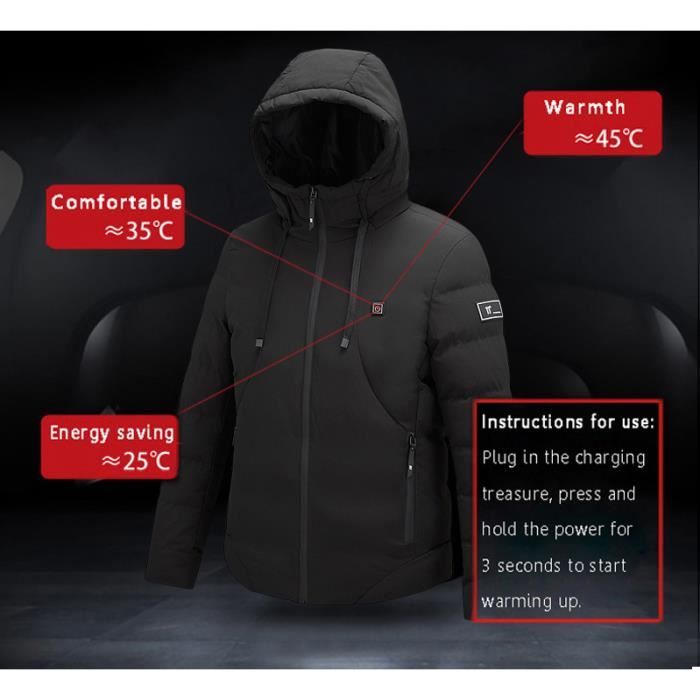 Manteau homme chauffant sales