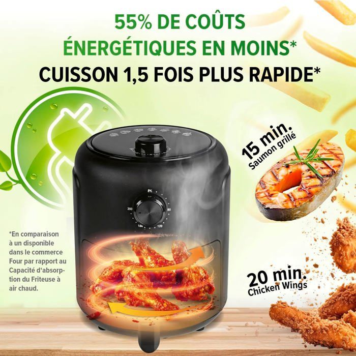 Bomann Friteuse Cuiseur à chaud Sans Huile polyvalent 11L ,tactile ,led ,9 programmes ,1500w Bomann Friteuse Cuiseur à chaud Sans Huile polyvalent 11L ,tactile ,led ,9 programmes ,1500w