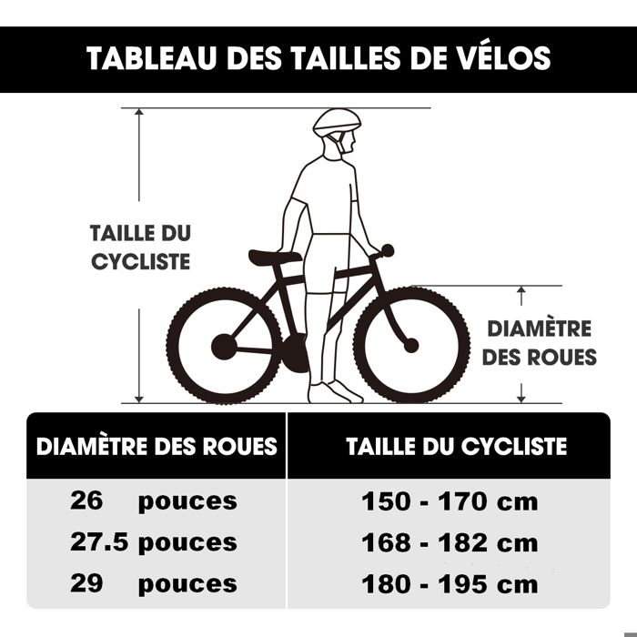 Velo Femme VTT Bikesport Active 26 18 Vitesses - Pour Hommes/ados (155-170cm) Velo Homme Adulte