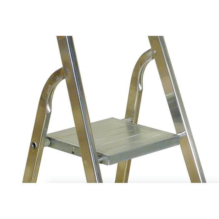 ESCALUX Escabeau bricoleur 4 marches avec tablette porte-outils