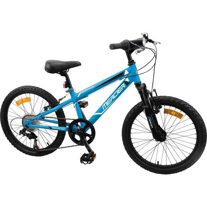 MERCIER Vélo VTT 7/9 ans 20'' Cadre Slooping 6 vitesses - Mixte - Bleu
