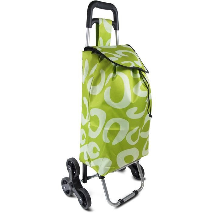 Chariot de Course 30 L Vert KINSTON - En polyester