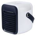 Mini climatiseur portable – Nosheir – Refroidisseur d'air USB silencieux avec réservoir 300ml – Pour bureau, maison et été – Blanc