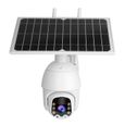 Sonew Caméra sans fil Caméra solaire 1080P 4G PTZ Full Color IR Vision nocturne PIR Système de vidéosurveillance de détection-0