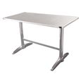 Table rectangulaire à  deux pieds Bolero 1200 mm-0