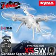 Drone X5SW Syma WIFI avec caméra HD et retour FPV - Blanc - Autonomie 8 min - Portée 100 m-0