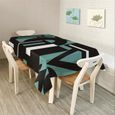 Nappe De Table Rectangulaire Anti Tache Moderne Polyester Type A