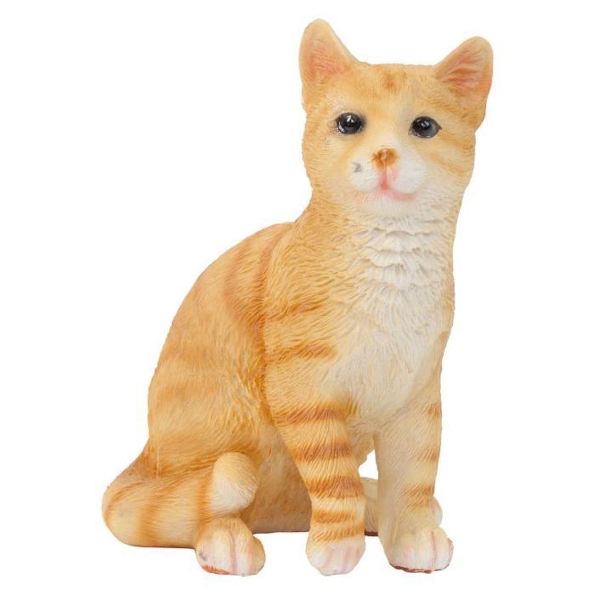Figurine Chat Assis Realiste 12cm Roux D Autres Couleurs Disponibles Noir Et Gris Cdiscount Jardin