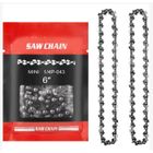 KCVV 2pcs chaînes de remplacement pour 6 pouces mini tronçonneuse electrique, chaine tronconneuse 37 maillons d'entraînement