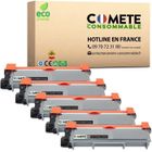 COMETE CONSOMMABLE TN2320 - 5 Toners compatibles noir pour Brother DCP-L2520DW MFC-L2700DW HL-L2340DW DCP-L2500D L2540DN MFC-L2720DW - Pack de 5