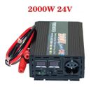 Convertisseur - GOBRO - 2000W - 24V - Onde pure sinus - Écran LCD