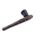 Gribouille Import - Pipe Artisanale Bois - Couleur:Marron Longueur:10