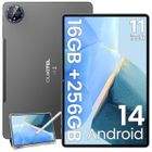 Oukitel OT12 Tablette Tactile 11 pouces, 16Go (4+12) RAM /256Go ROM, Android 14, 8000mAh, Widevine L1, TÜV SÜD, Dual SIM 4G, Gris