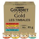 GOURMET GOLD Les Timbales - 96x85g - Boîtes pour chat adulte