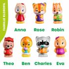 Assortiment de 7 personnages Klorofil - VULLI - Kloro'Families - Extérieur - Sophie la Girafe - Garantie 2 ans