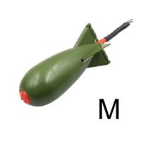 Matériel de pêche,Chargeur de fusée pour la pêche à la carpe,flotteur,support d'appât,de fusée à granulés,matériel- Green M[B20]