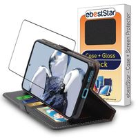 ebestStar ® pour Xiaomi 12T Pro, 12T 5G - Etui Portefeuille PU Cuir + Film protection écran en VERRE Trempé, Noir