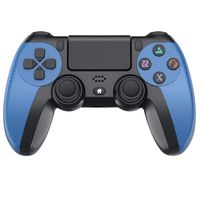 Manette de jeu pour PS4 Contrôleur de Jeu Sans Fil Manette de Jeu Bluetooth 2.1 pour PS4 Hôte du Jeu Ordinateur PC(bleu)