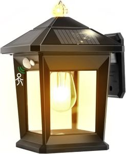 LAMPE DE JARDIN  Lampe Solaire Exterieur Detecteur de Mouvement, 3 