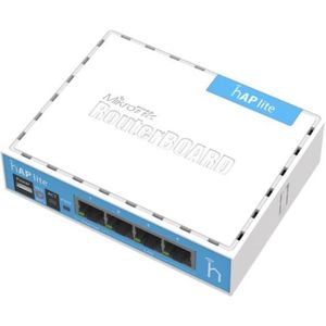 MODEM - ROUTEUR MikroTik RouterBOARD hAP-Lite RB941-2nD Routeur sans fil commutateur 4 ports 802.11b-g-n 2,4 Ghz