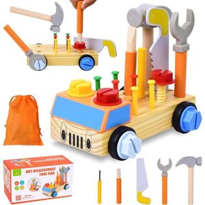 howa Boîte à outils pour enfants Master en bois avec 45 pièces  d'accessoires 4907