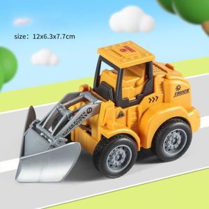 VOITURE - CAMION Voiture à neige plus claire - Modèle de bulldozer de camion à dos côtelé coulissant pour enfants, jouets de v