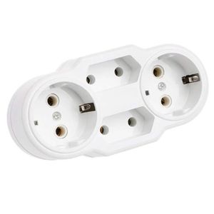 3x Extérieur Prise de courant Outdoor Prise de Courant Adaptateur Prises Interrupteur Jardin Prise de courant