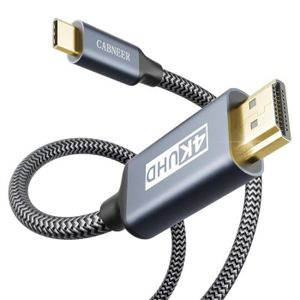 ADAPTATEUR AUDIO-VIDÉO  HDMI USB C 1,5M, 4K 30Hz Cable Usb C vers HDMI Com